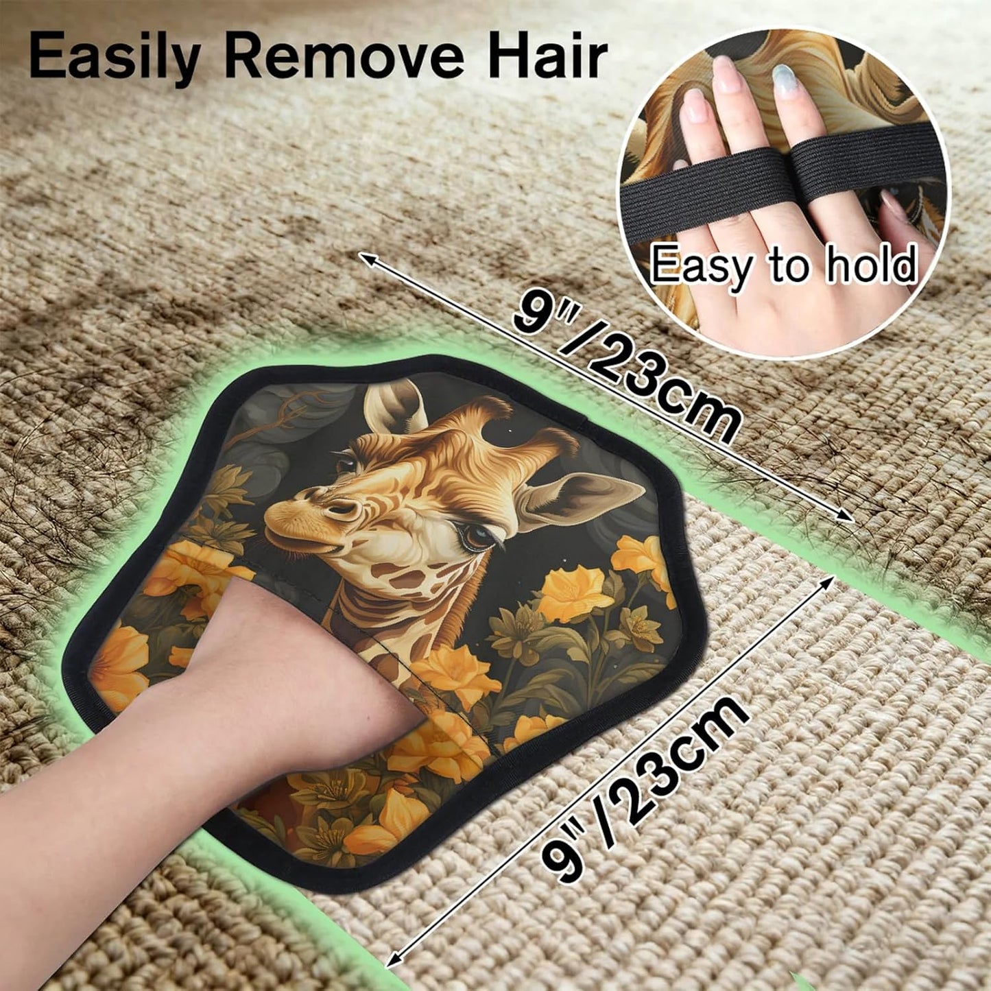 Pet Hair Removal Glove for Dogs Cats Reusable Washable Set