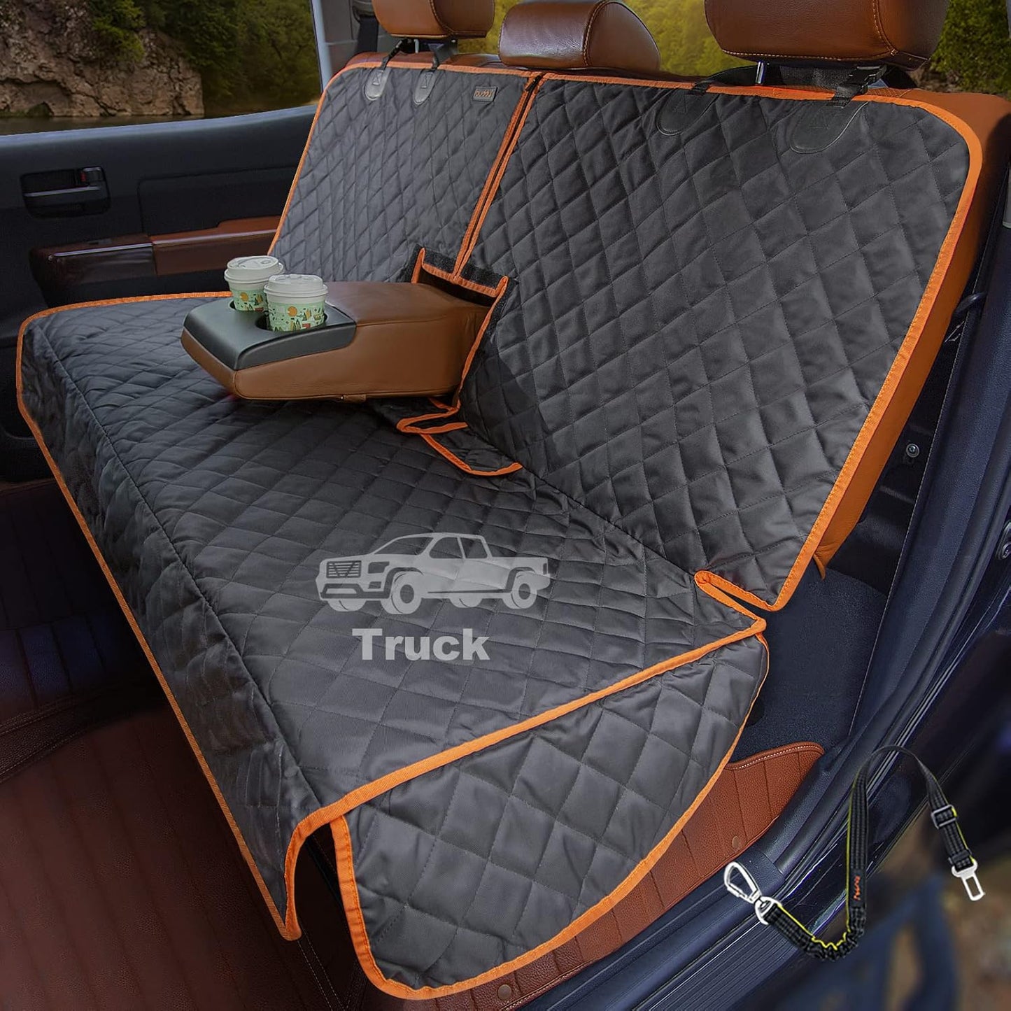 Dog Car Seat Cover for Back Seat of Trucks Ford