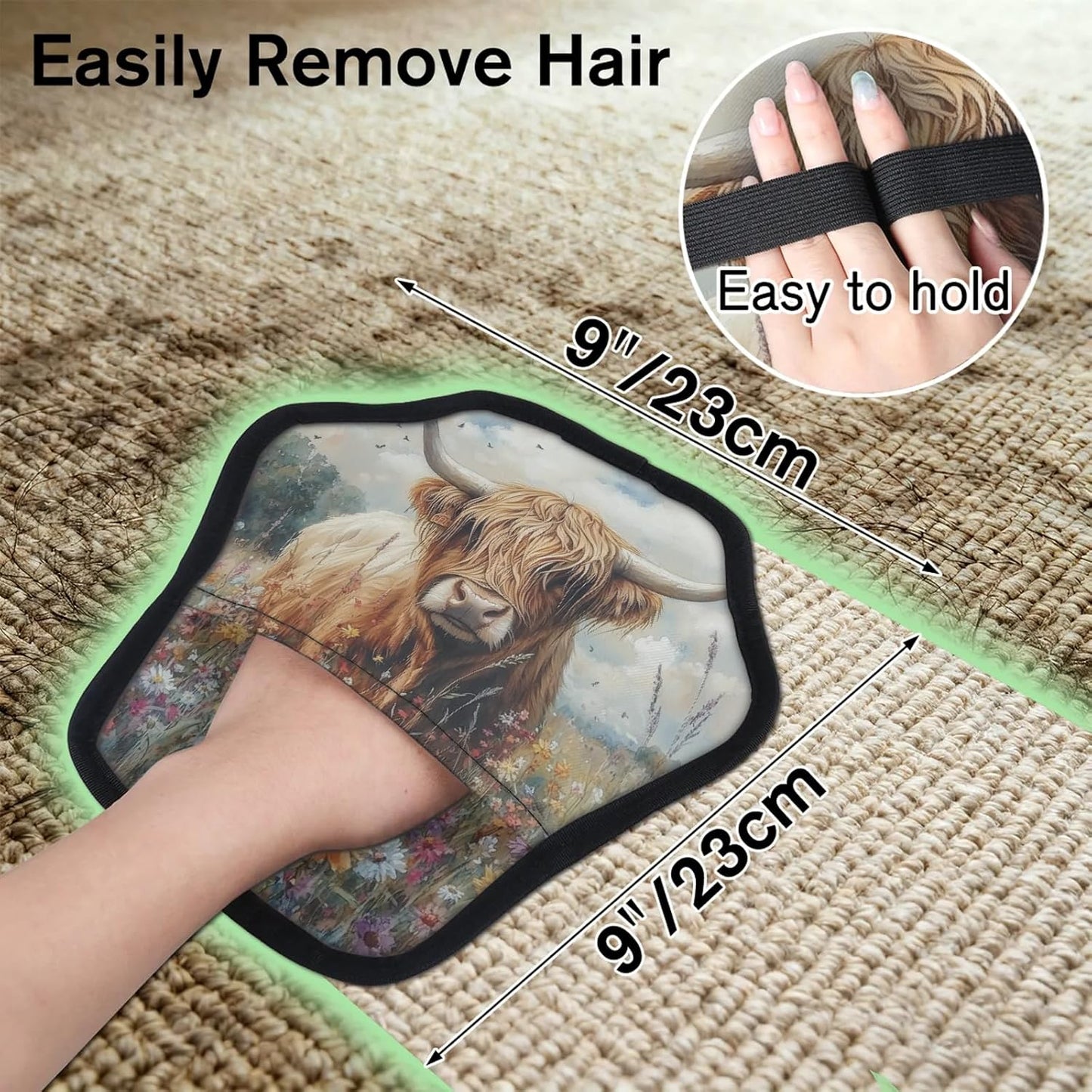 Pet Hair Removal Glove for Dogs Cats Reusable Washable Set