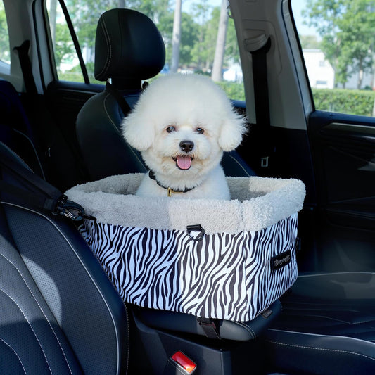 Center Console Dog Car Seat, Puppy Carseat for Small Dogs
