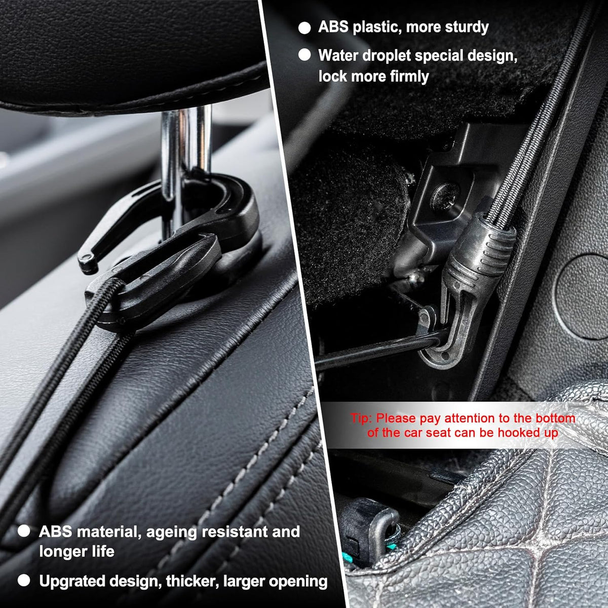 3-Layer Car Mesh Organizer Storage Between Front Seats Kid Dog Pet Net Barrier Car Net Pocket Elastic Tissue Purse Holder Netting for SUV, Van