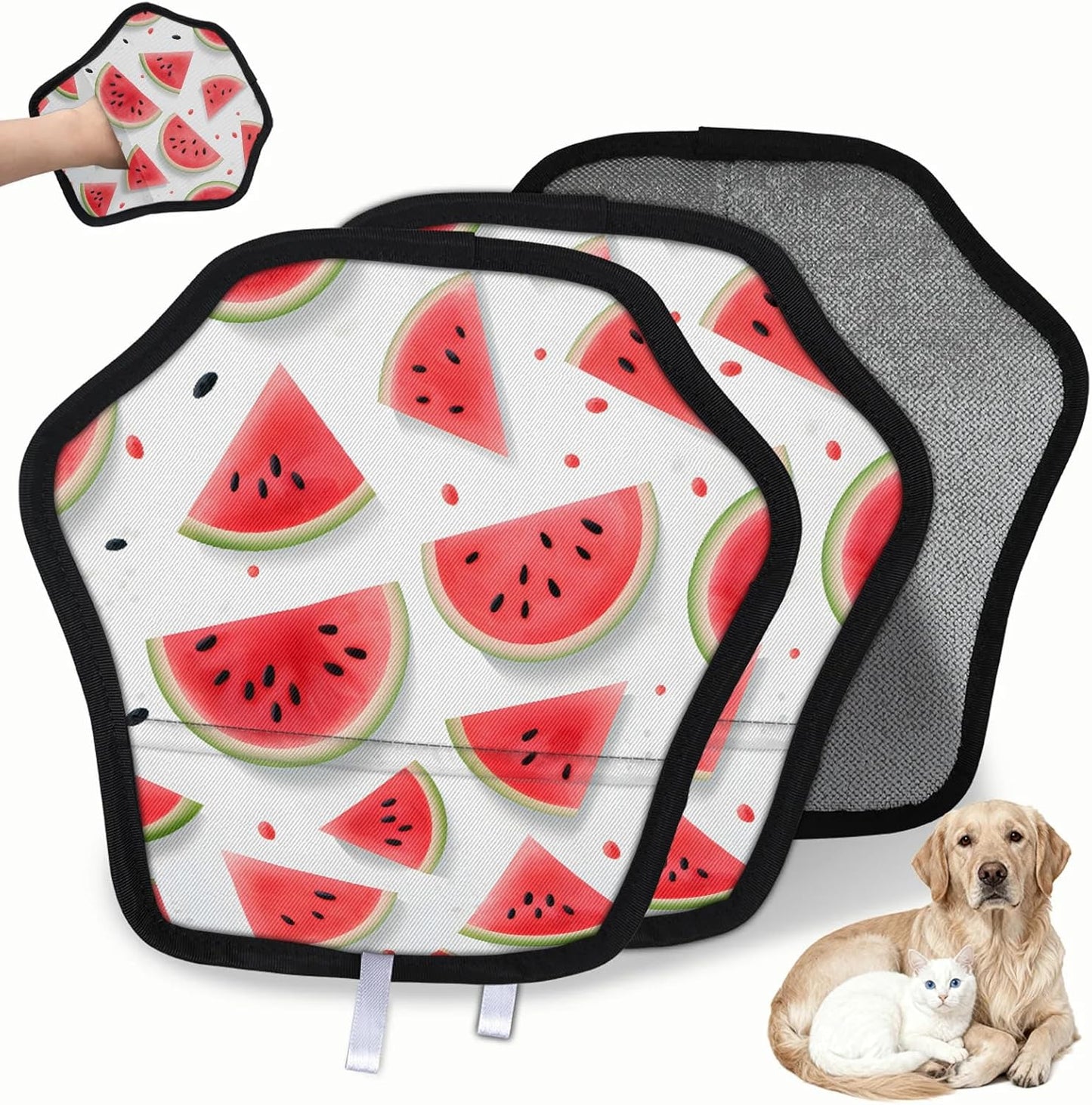 Pet Hair Removal Glove for Dogs Cats Reusable Washable Set