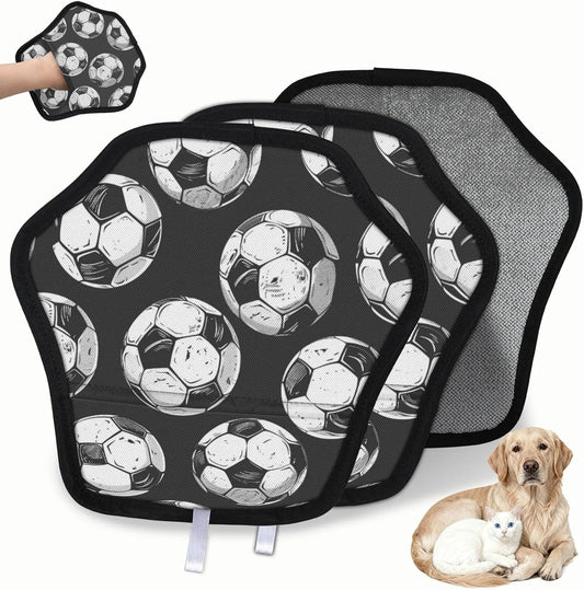 Soccer Football Sports 2Pcs Electrostatic Reusable Pet Hair