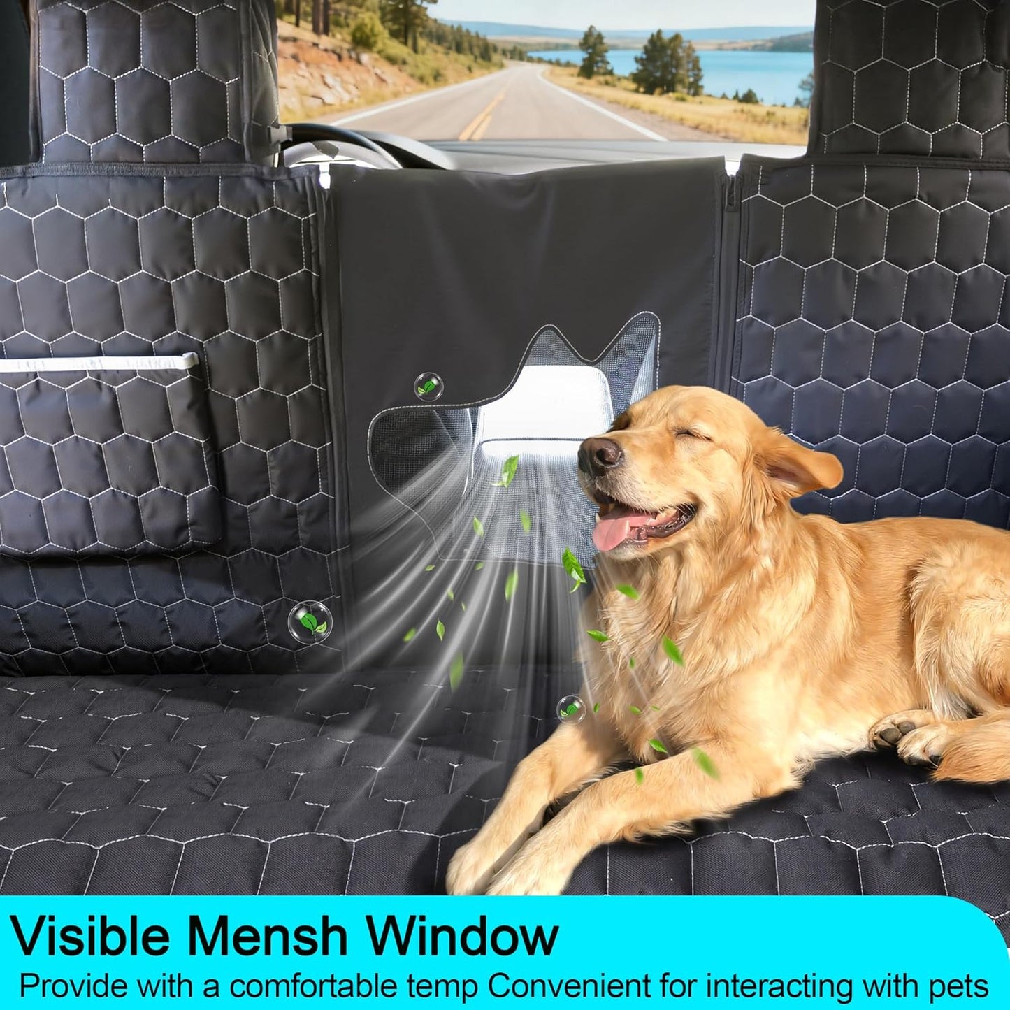 Dog Seat Covers for Back Seat, Dog Car Seat for Tesla Model