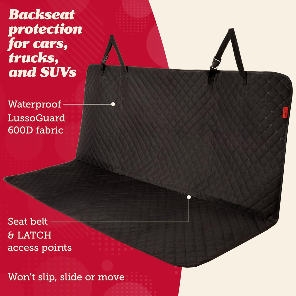 Dog Car Seat Cover - Waterproof & Non-Slip Seat Protector