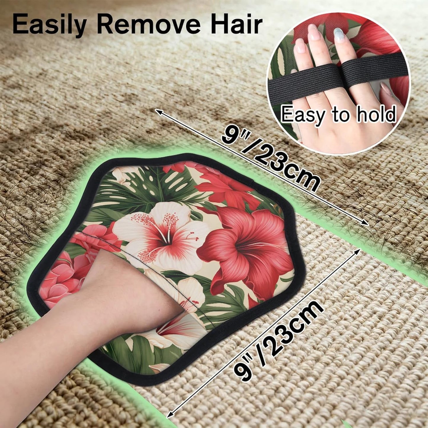 Tropical Palm Trees Flower 2Pcs Electrostatic Reusable Pet