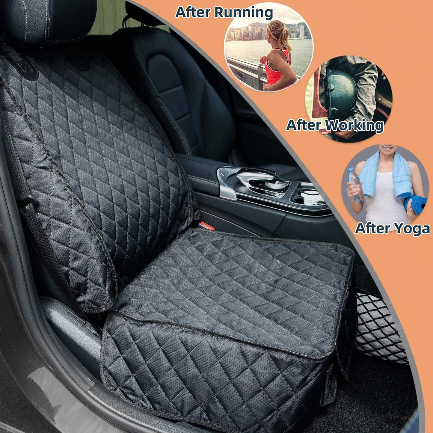 Waterproof Front Seat Car Cover, Full Protection Dog Car