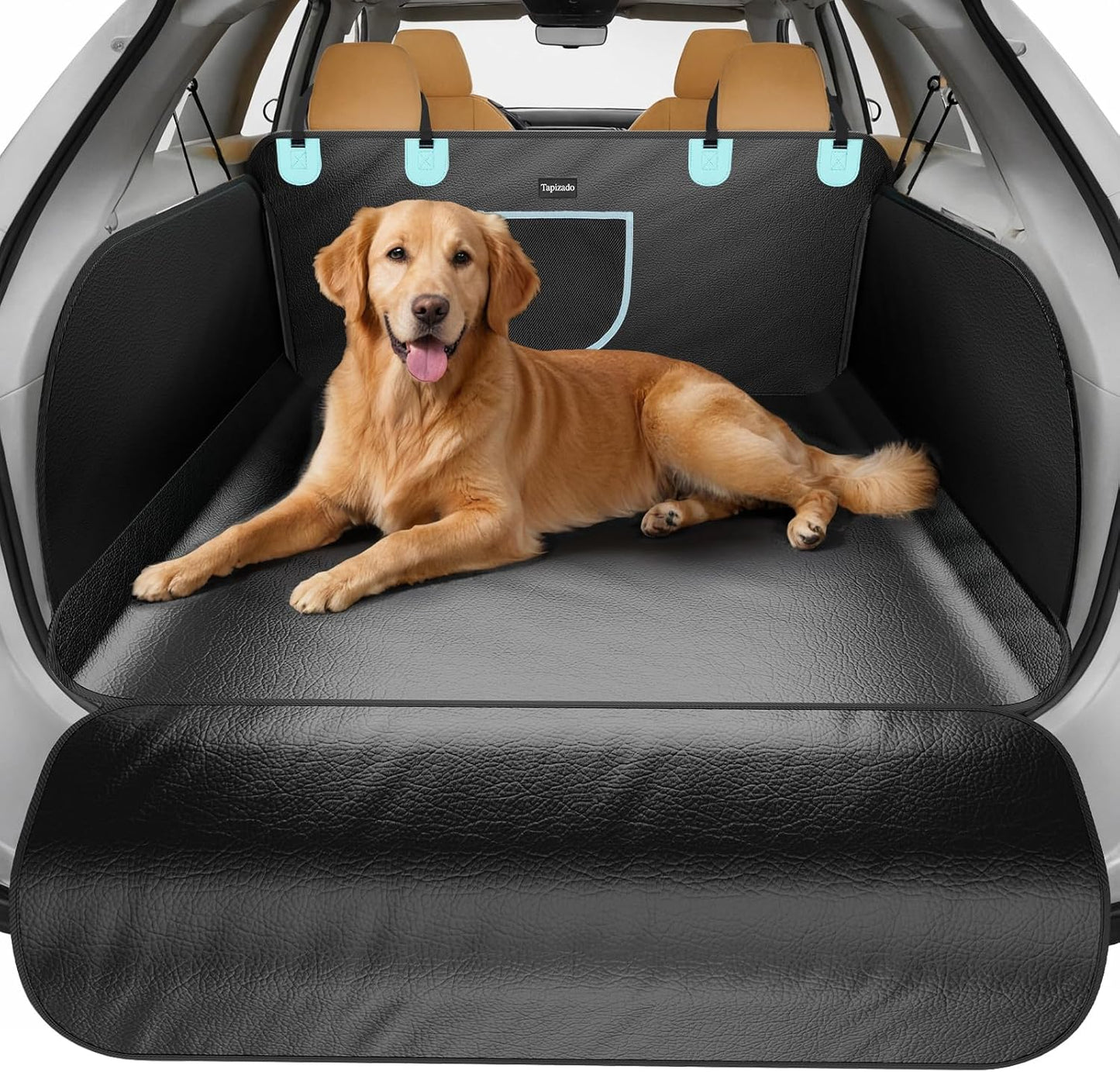 SUV Cargo Liner for Dogs with PU Leather, Waterproof Pet
