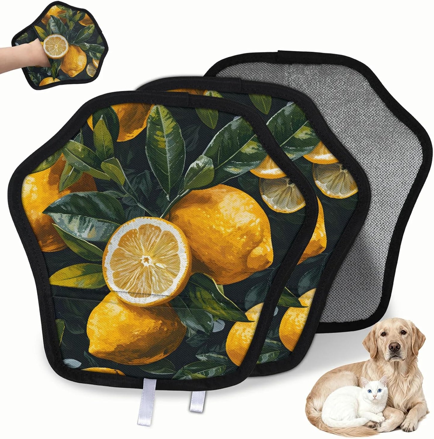 Pet Hair Removal Glove for Dogs Cats Reusable Washable Set