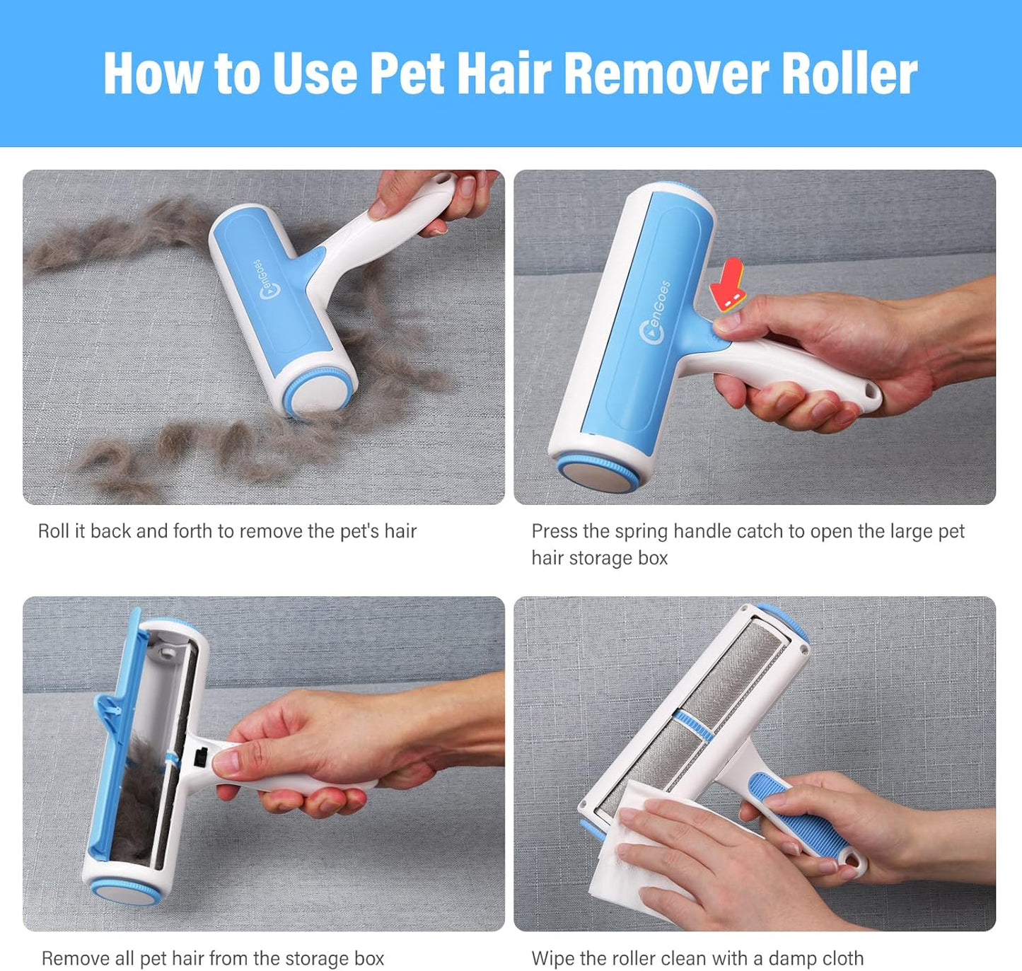 Pet Hair Remover Reusable Cat and Dog Hair Remover