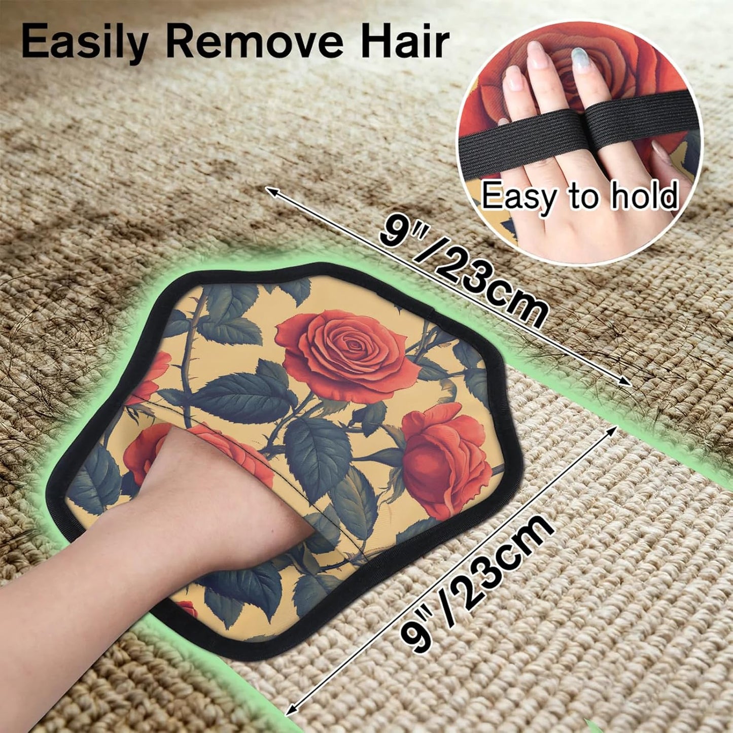 Pet Hair Removal Glove for Dogs Cats Reusable Washable Set