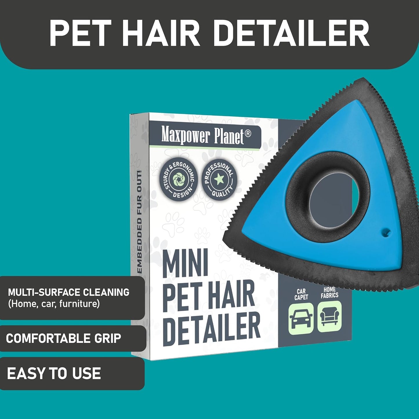Pet Hair Removal Tool, Dog Hair Remover, for Car Carpet