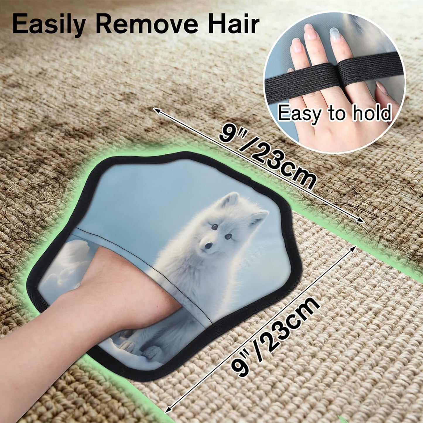 Pet Hair Removal Glove for Dogs Cats Reusable Washable Set