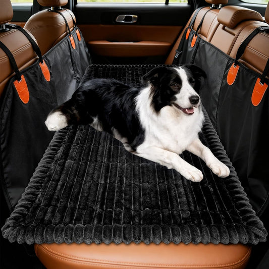 Dog Car Seat Covers for Back Seat, Dog Bed for Car, Car