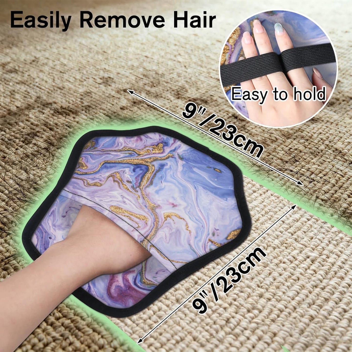 Pet Hair Removal Glove for Dogs Cats Reusable Washable Set