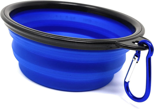 XL Collapsible Pet Bowl with Carabiner Clips | BPA Free