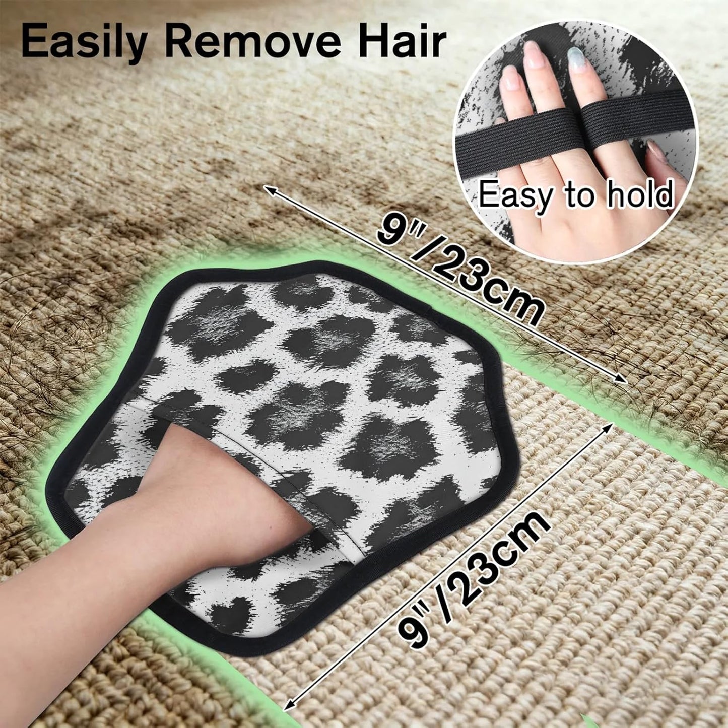 Snow Leopard 2Pcs Electrostatic Reusable Pet Hair Removal