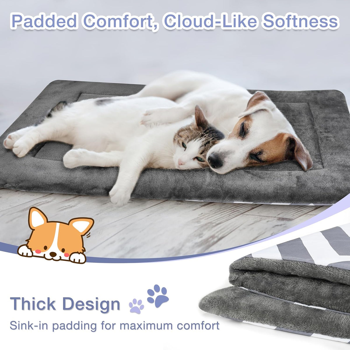 Waterproof Dog Mat, Portable Reversible Pet Travel Mat, Pet