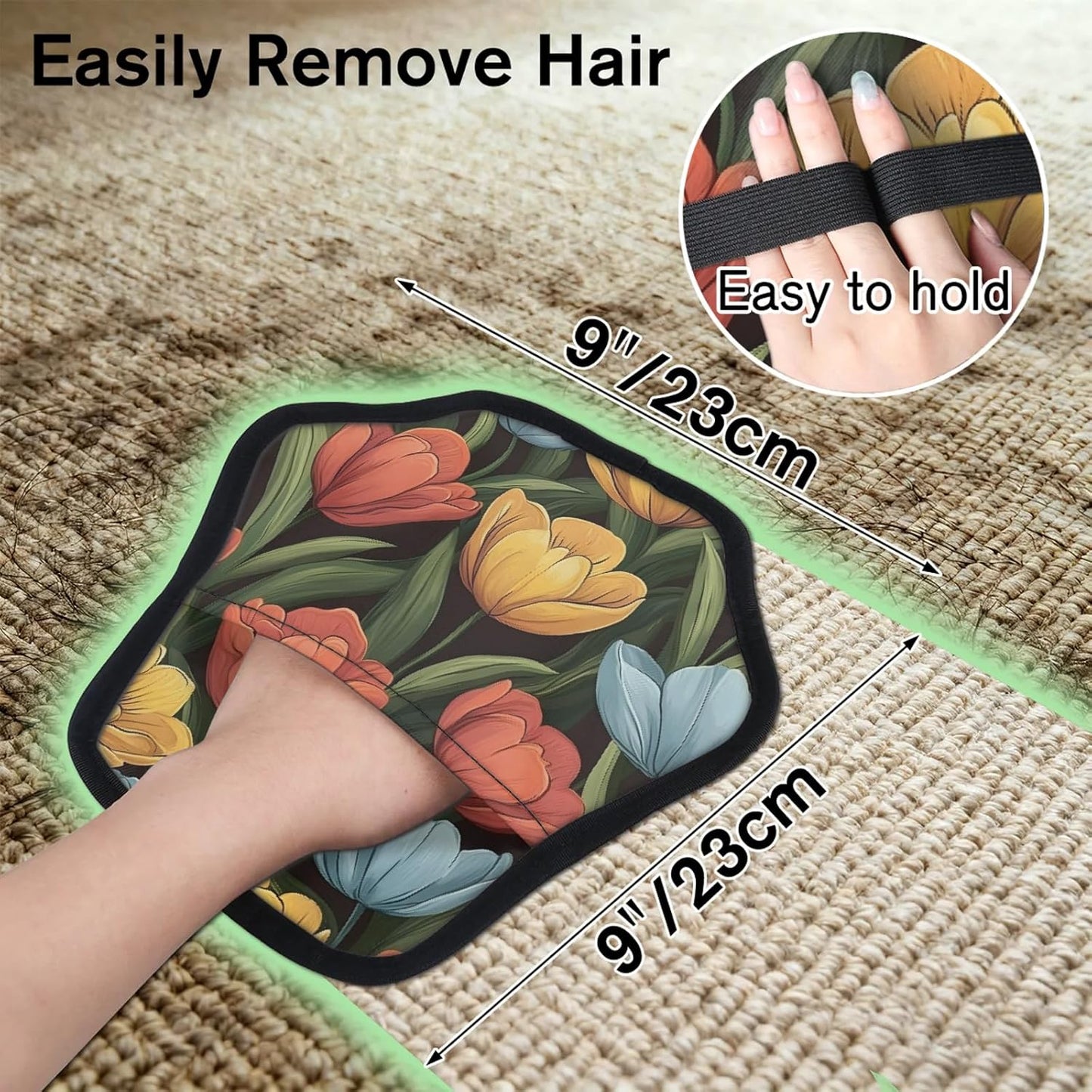 Pet Hair Removal Glove for Dogs Cats Reusable Washable Set