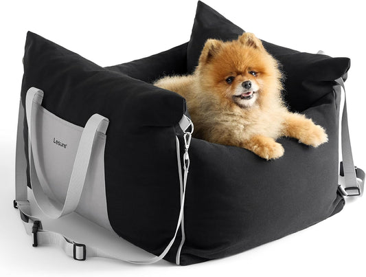 Lesure Small Dog Car Seat for Small Dogs - Waterproof Dog