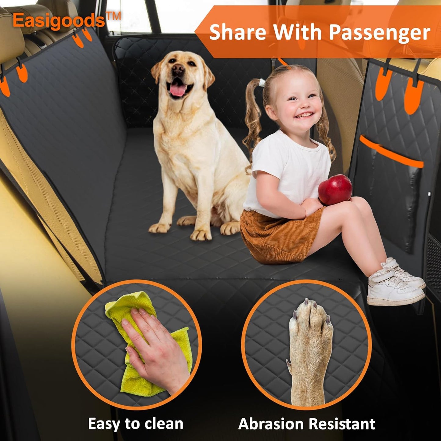 Waterproof,Scratch Resistant Car Backseat Cover for Dogs