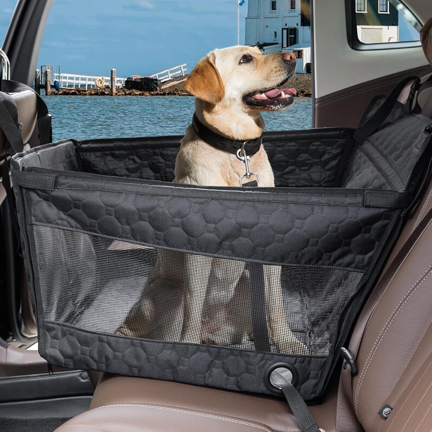 Dog Car Seat for Large Medium Dogs, Dog Car Seat Cover for