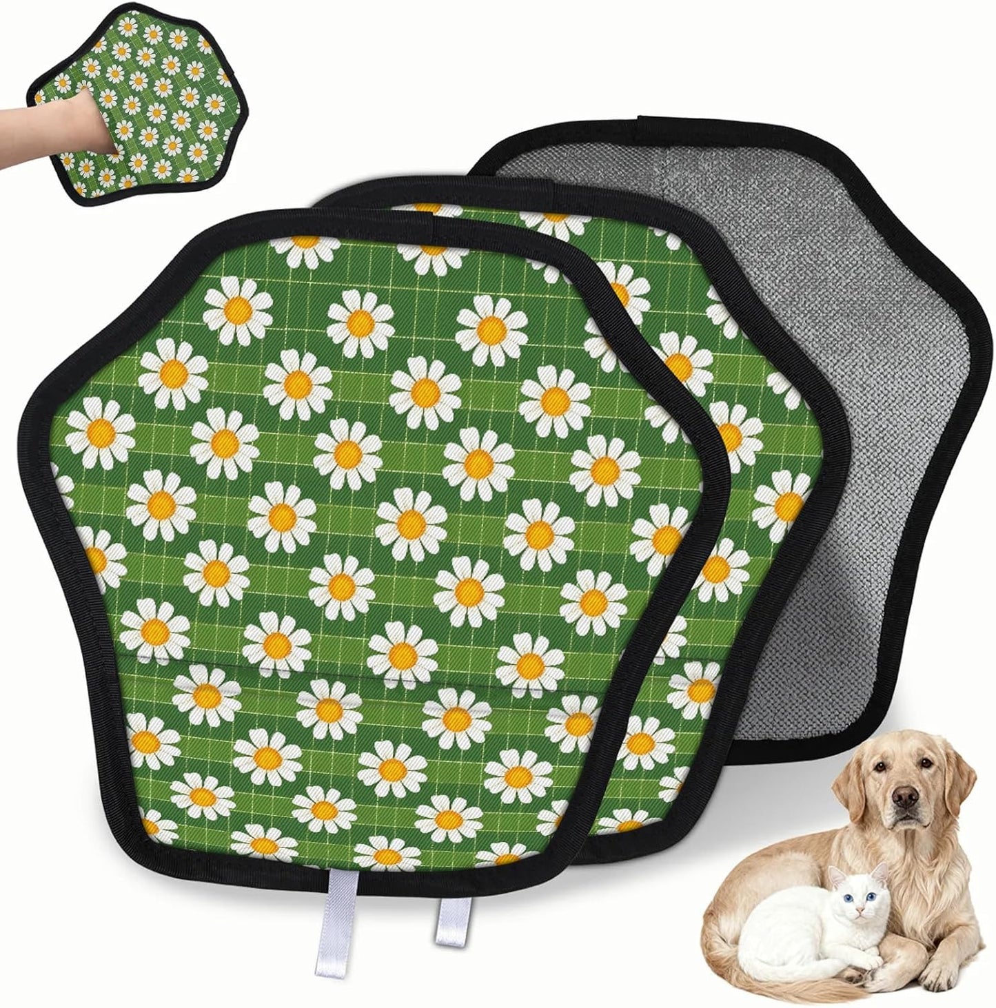 Pet Hair Removal Glove for Dogs Cats Reusable Washable Set