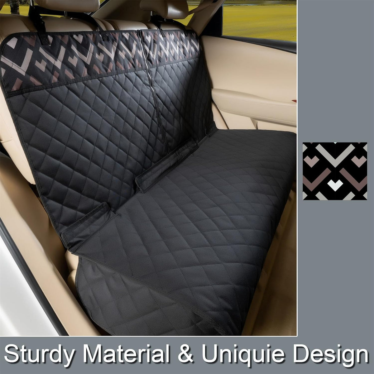 Back Car Seat Cover for Dogs, Nonslip Waterproof Dog Car