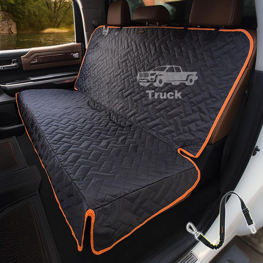 Back Seat Cover for Truck, Easy-Install Dog Bench Seat