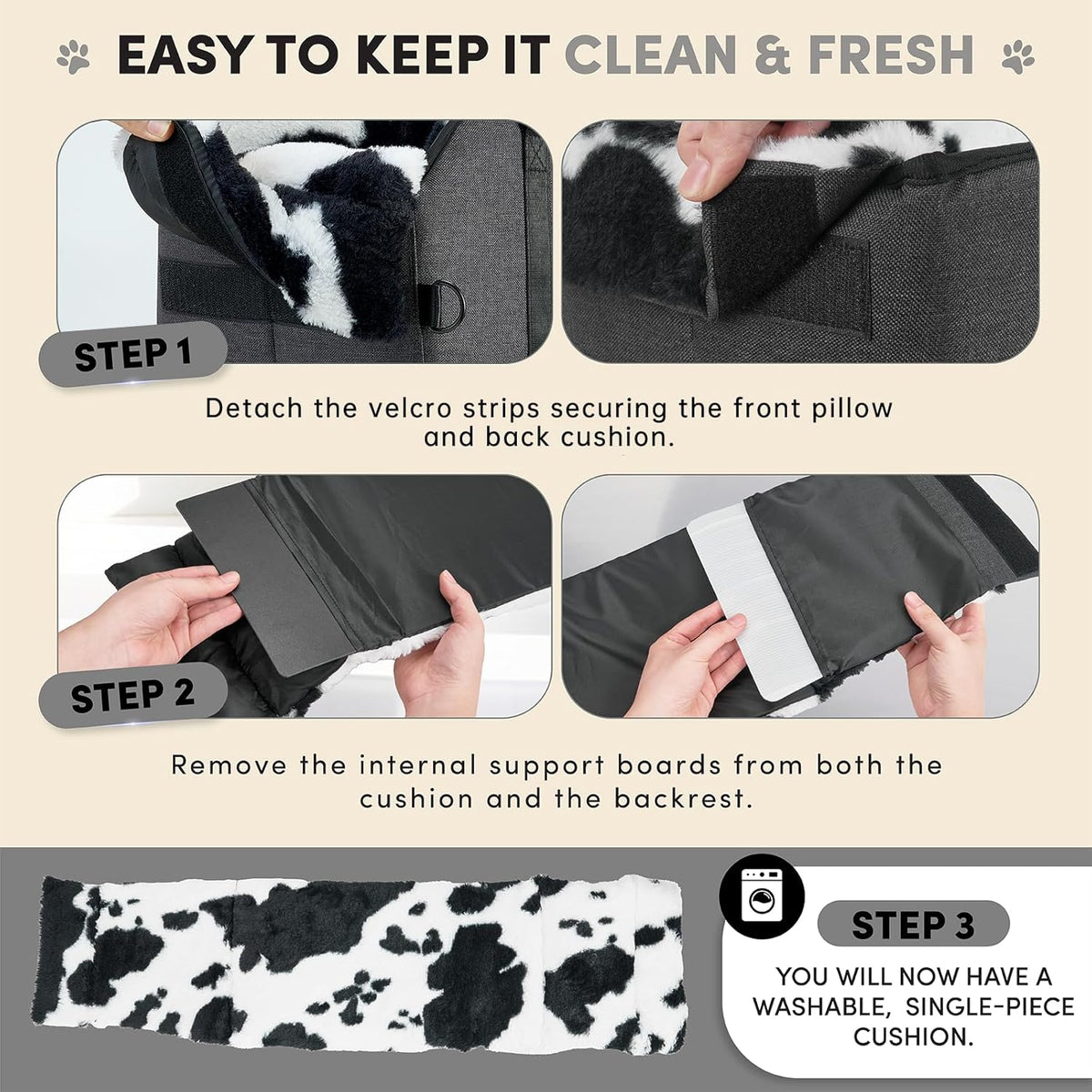 Center Console Small Dog Car Seat - Portable Pet Cat Puppy