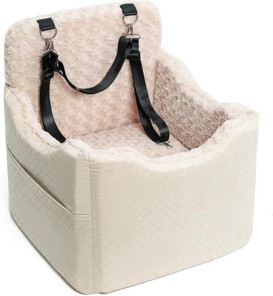 Dog Car Seat for Small Medium Dogs - 6.7inch Elevated Dog