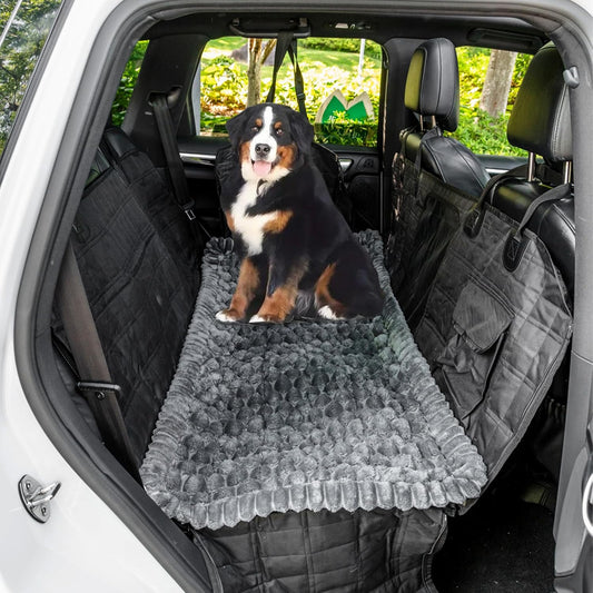 Non-Slip Dog Bed Mat for Car, Fuzzy Backseat Pet Mat