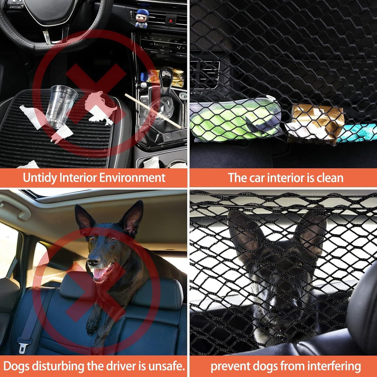 Car Dog Barrier for Ford Transit 2014-2021 2022 2023-pr