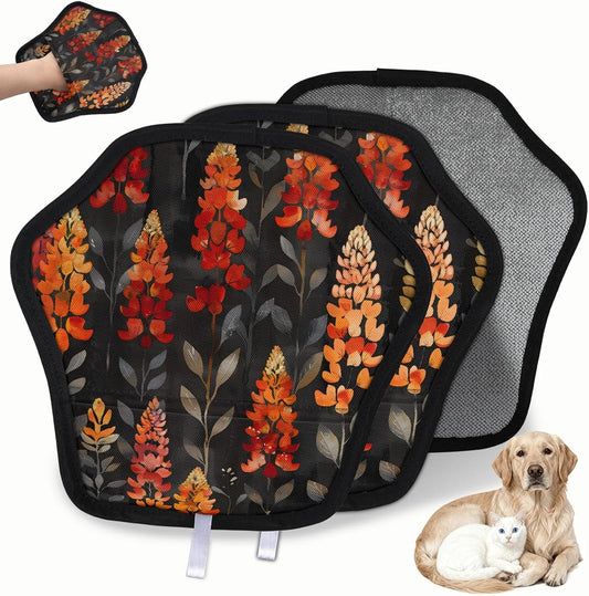 Pet Hair Removal Glove for Dogs Cats Reusable Washable Set