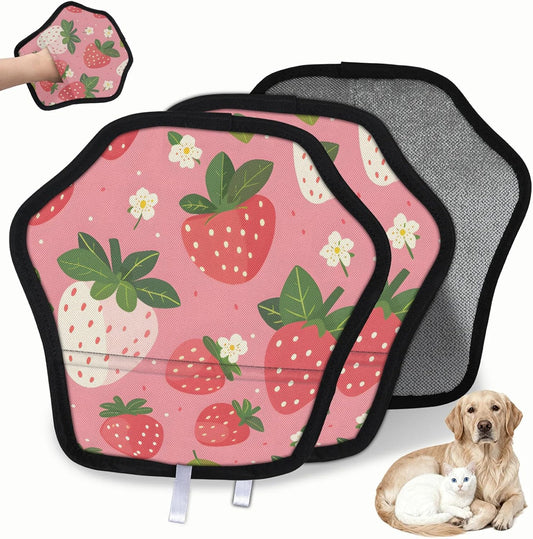 Pet Hair Removal Glove for Dogs Cats Reusable Washable Set