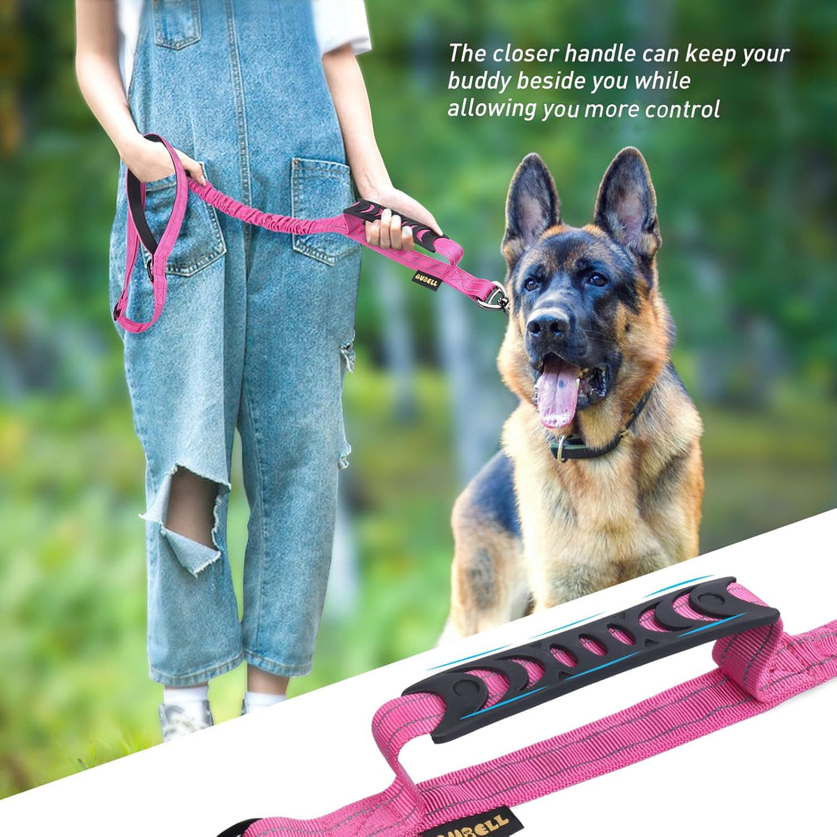Tactical Dog Leash Heavy Duty,4-6ft Reflective Strong No