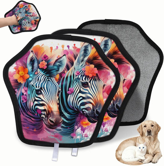 Pet Hair Removal Glove for Dogs Cats Reusable Washable Set