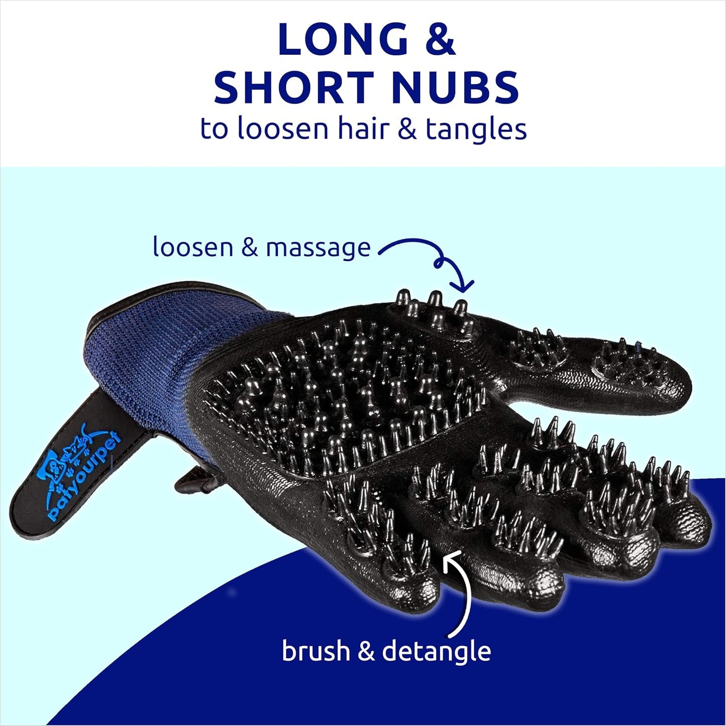 Grooming Gloves - Cat & Dog Hair Remover Glove for