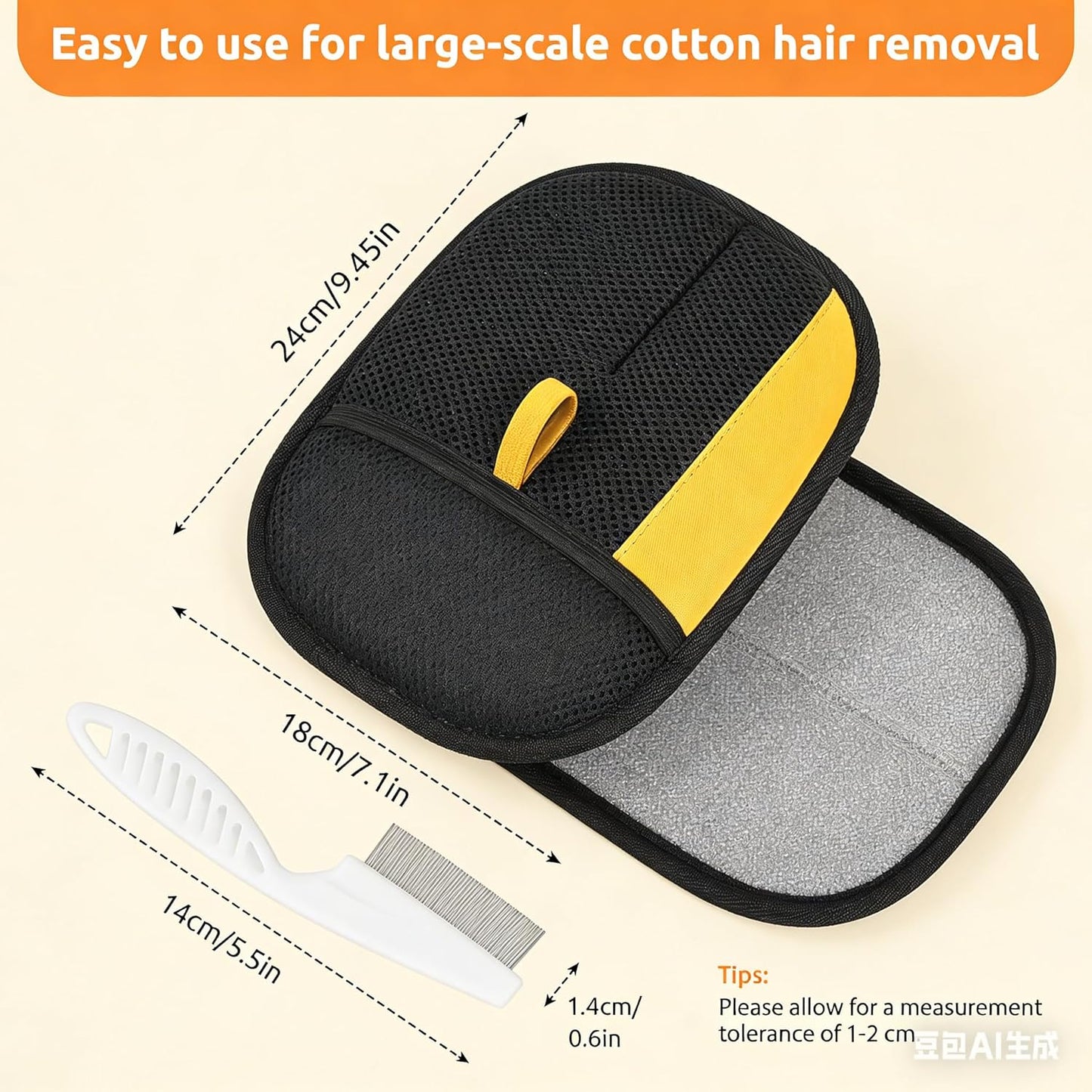 2026 Thickened Electrostatic pet Hair Remover Gloves