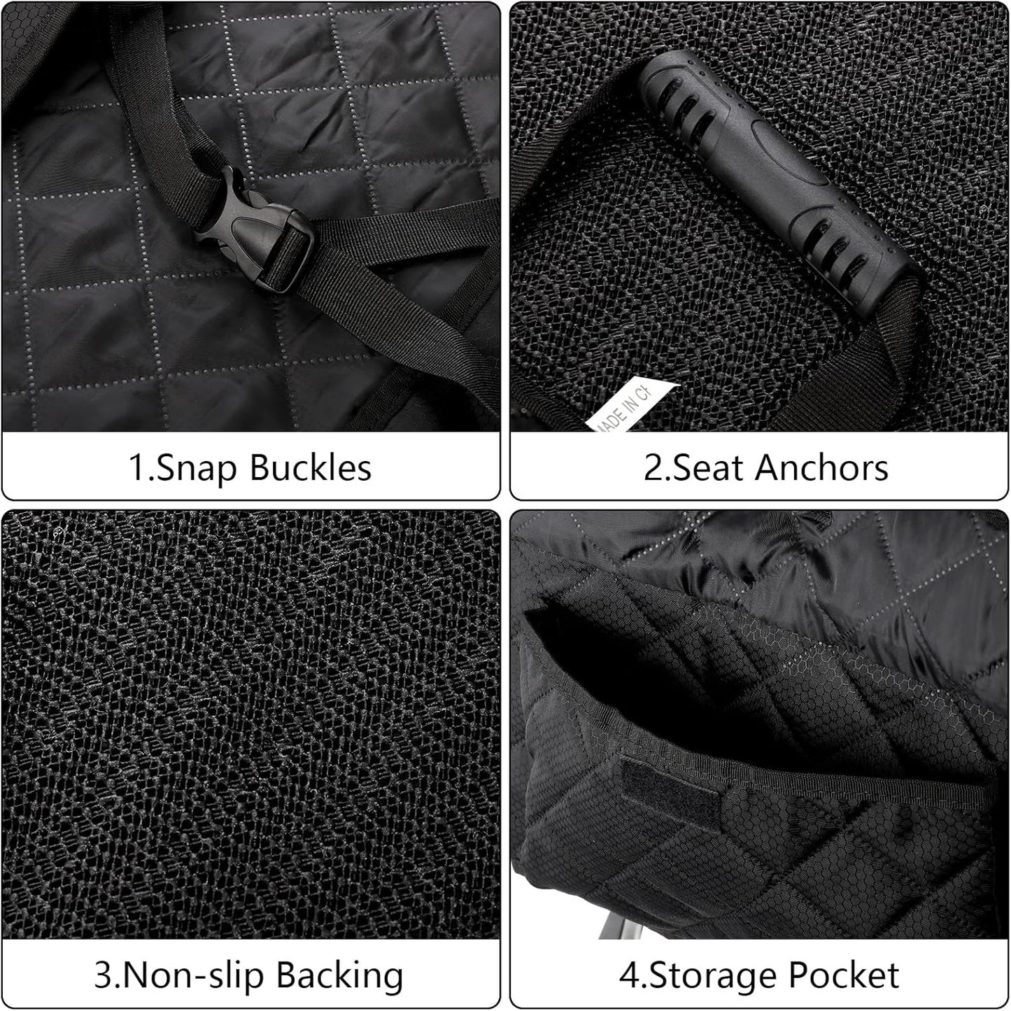 2 Pack Front Dog Car Seat Cover, Full Protection Dog Car