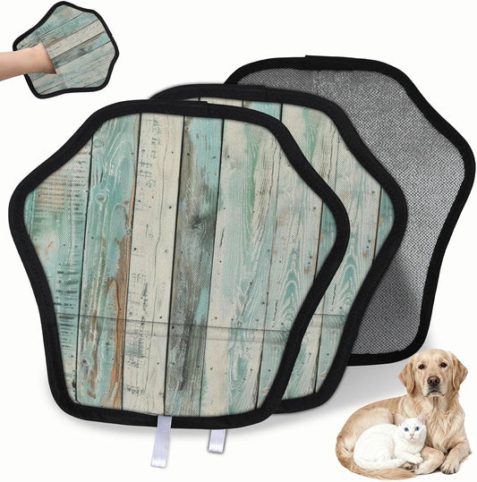 Vintage Wood Grain 2Pcs Electrostatic Reusable Pet Hair