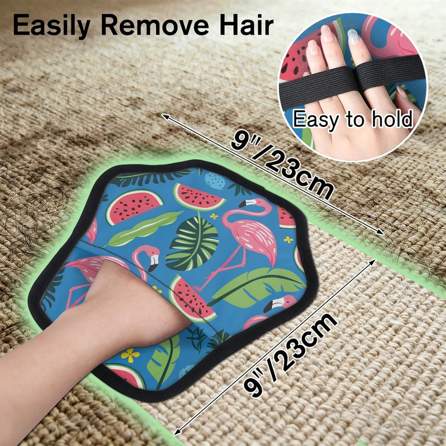 Tropical Flamingo 2Pcs Electrostatic Reusable Pet Hair