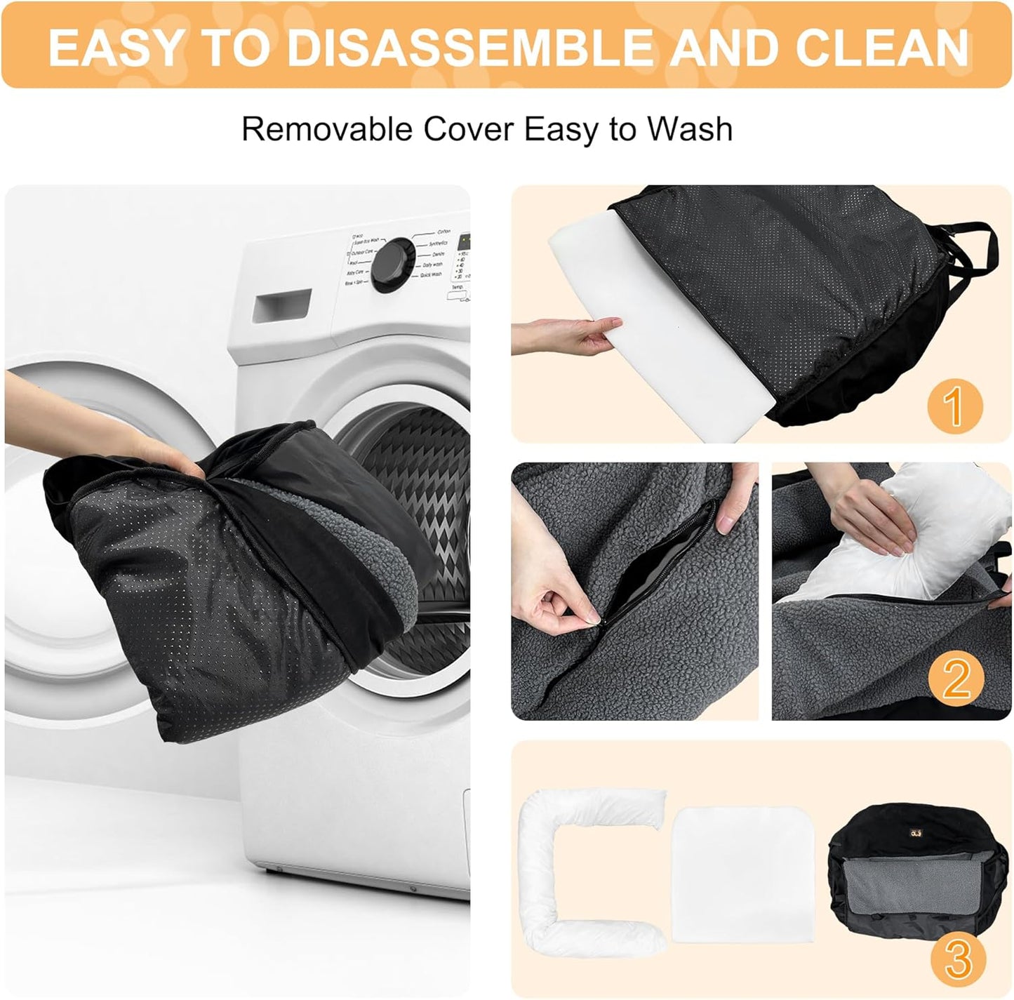 Dog Car Seat for Small Medium Dogs Under 30 lbs, Fully