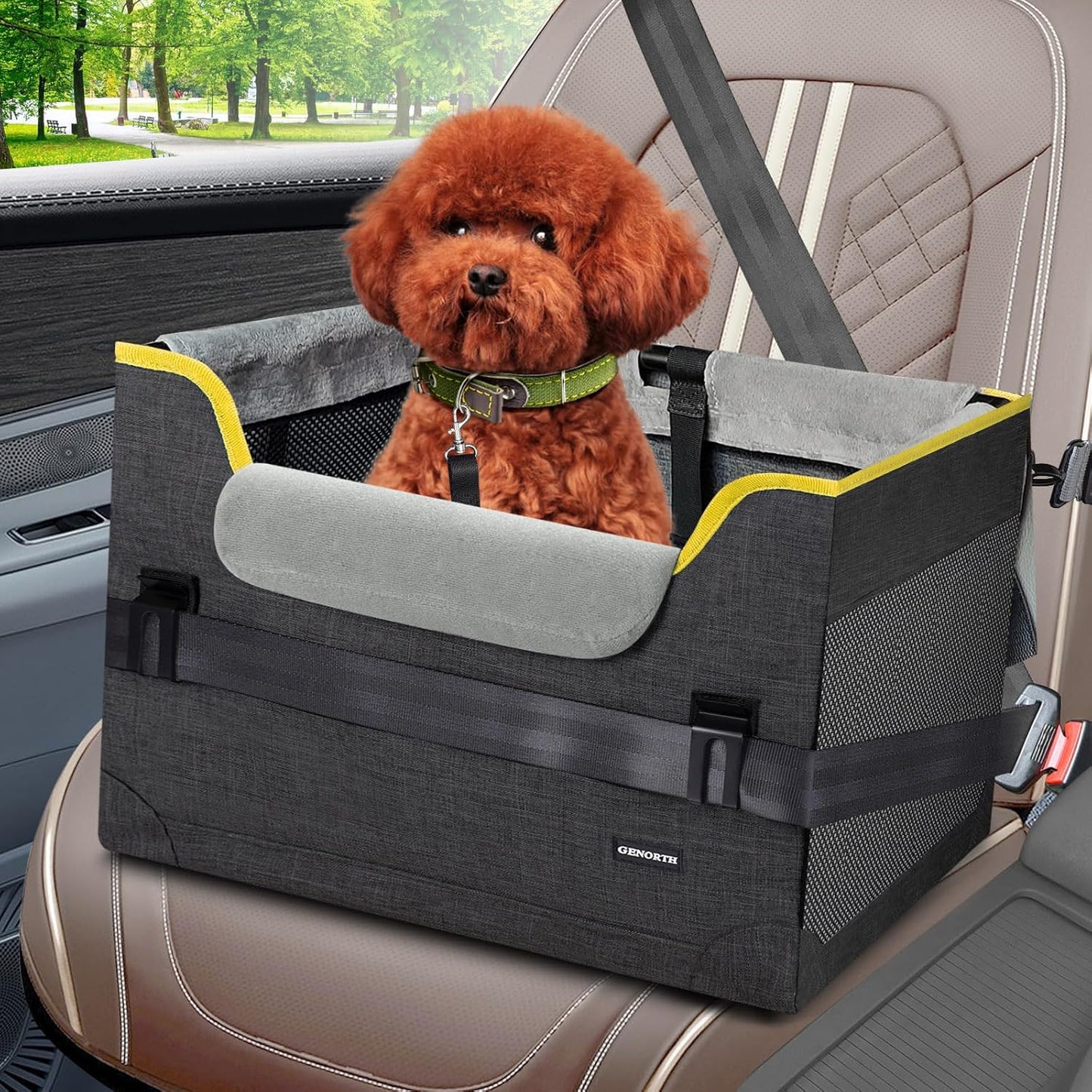 Dog Car Seat for Small Dogs,Detachable Pet Car Seat Under