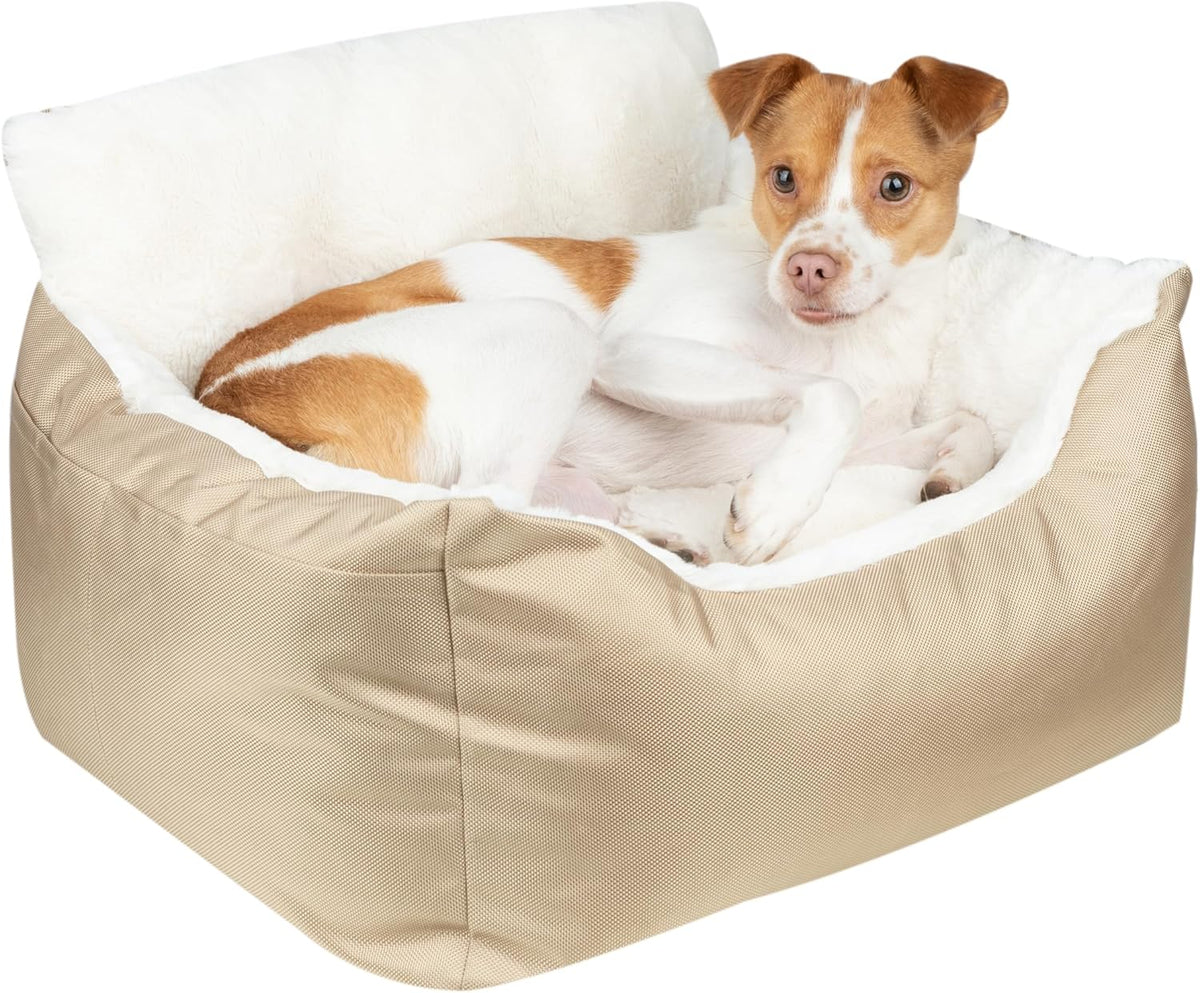 Elevated Dog Car Seat for Small Dogs, Booster Seat with