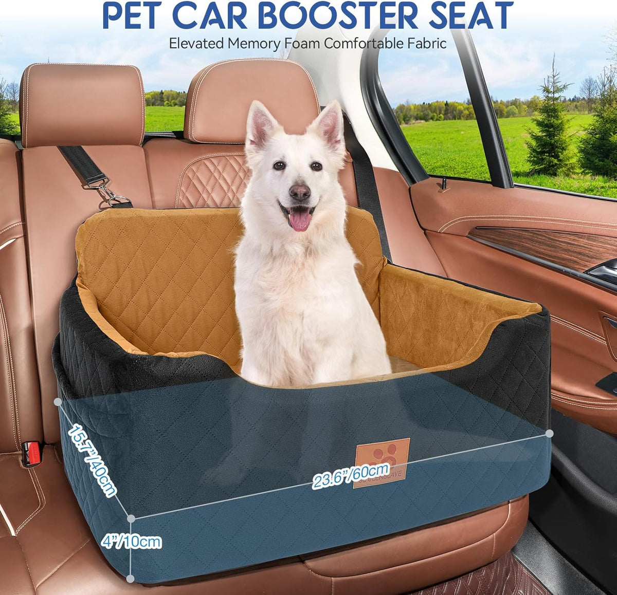 Dog Car Seat for Medium/Large Dogs,Pet Booster Car Seats