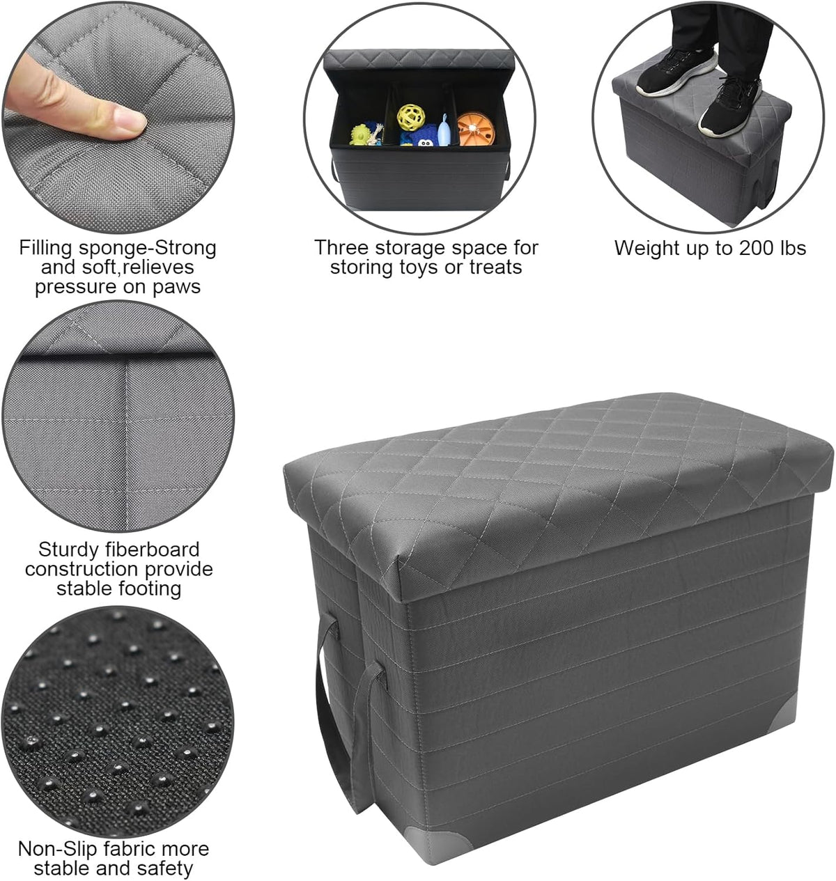 Car Back Seat Extender for Large Dogs up to 200lbs,Dog Car
