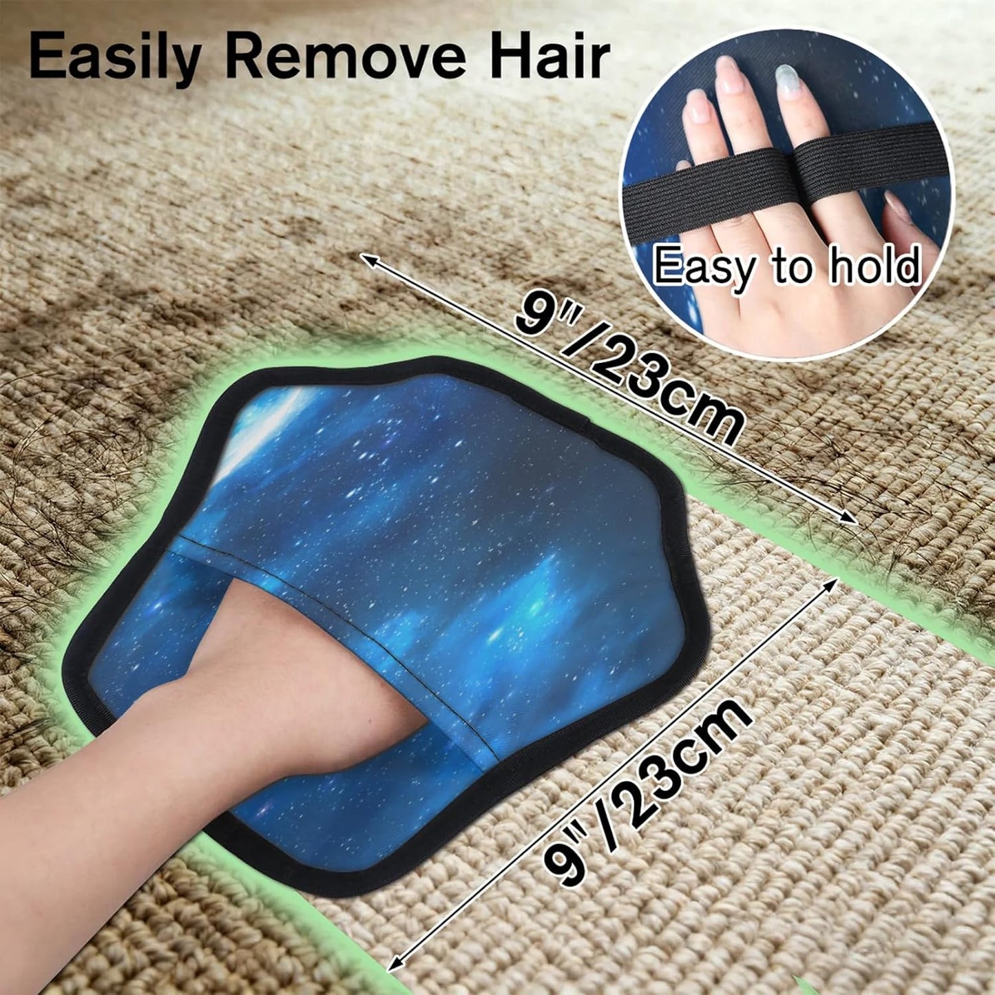 Pet Hair Removal Glove for Dogs Cats Reusable Washable Set