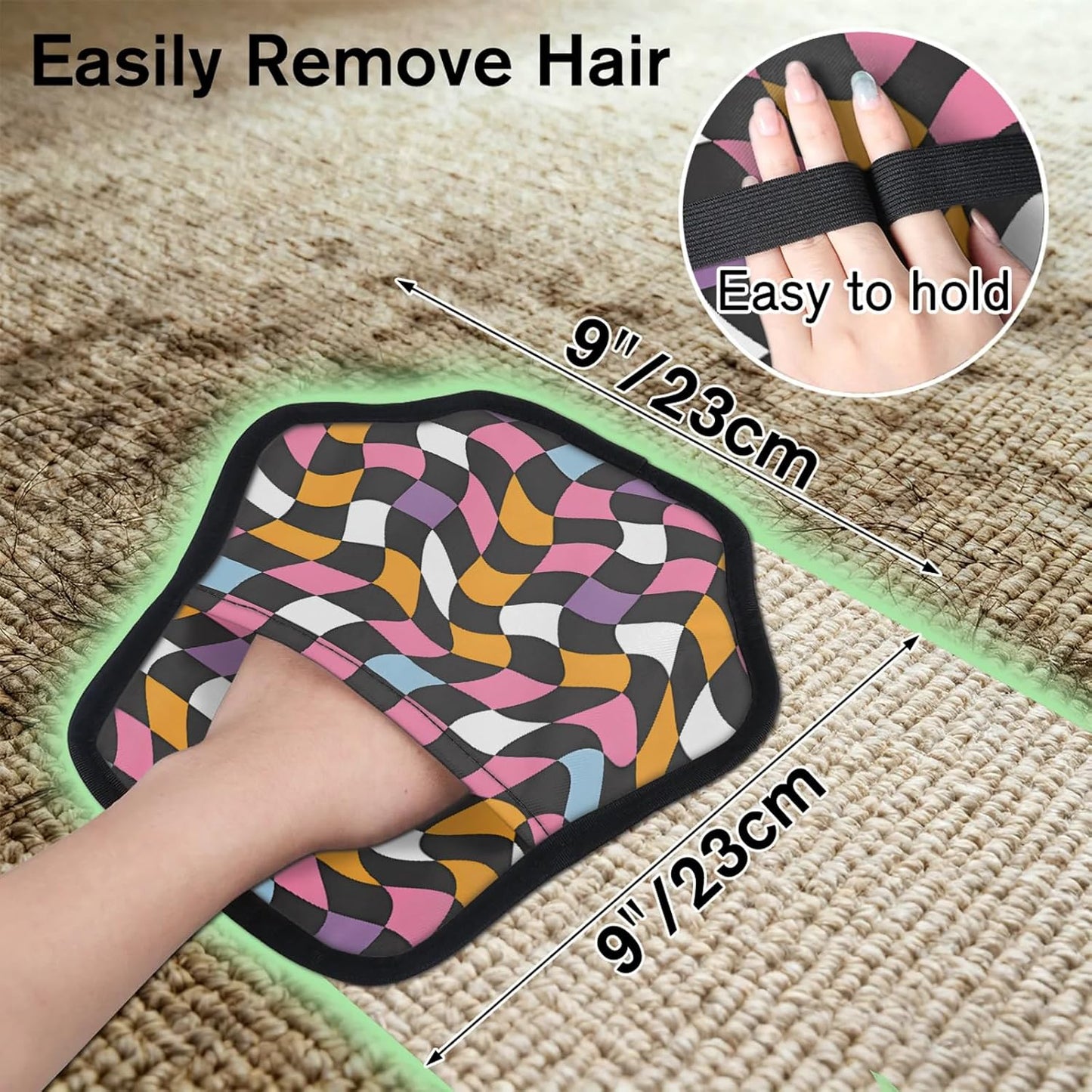 Pet Hair Removal Glove for Dogs Cats Reusable Washable Set