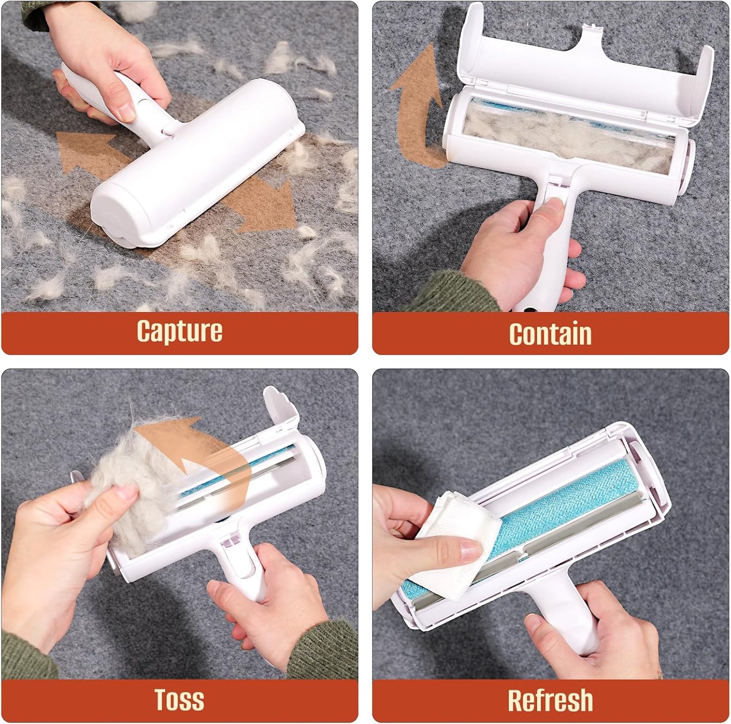 Pet Hair Removal Roller - Reusable Cat and Dog Fur Remover